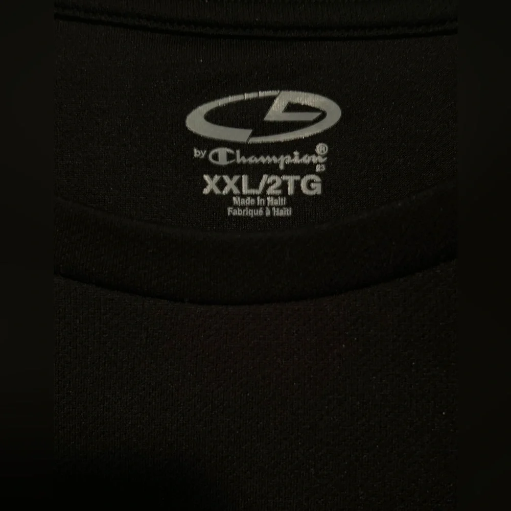 Mens Champion Black Nylon Top Size XX Large‎ Shirt Stretchy - Picture 5 of 5